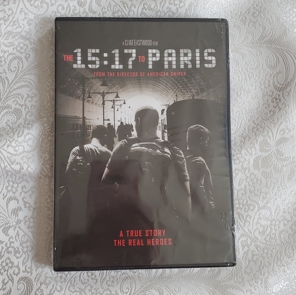 The 15:17 to‎ Paris DVD new sealed Clint Eastwood drama true story
